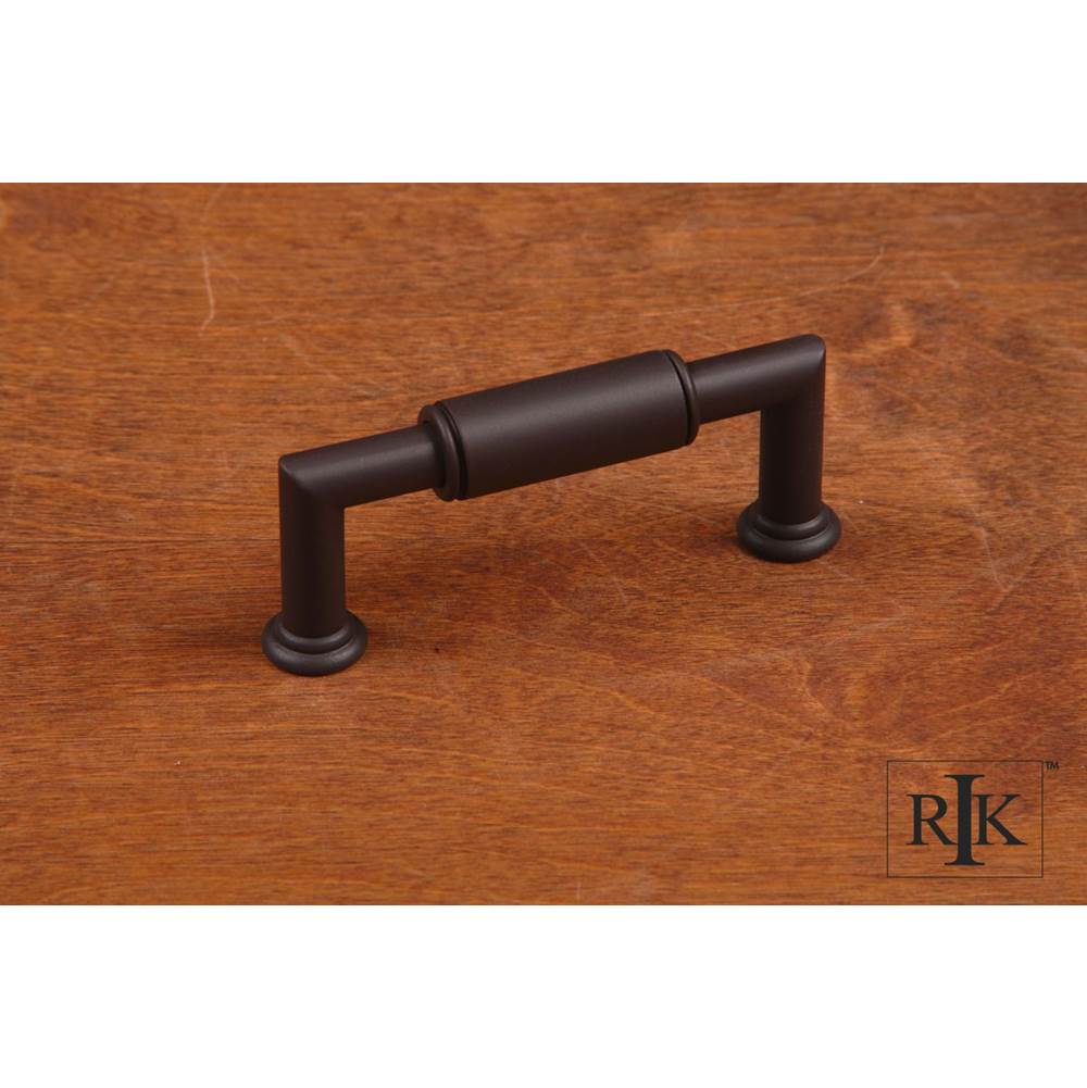 RK International - 3'' c/c Cylinder Middle Pull - Oil Rubbed Bronze