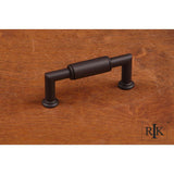 RK International - 3'' c/c Cylinder Middle Pull - Oil Rubbed Bronze