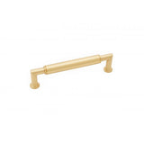 RK International - 5'' c/c Cylinder Middle Pull - Satin Brass