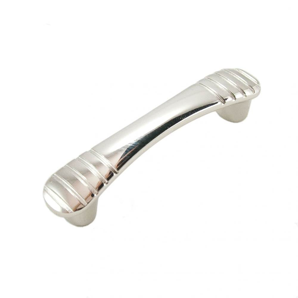 RK International - 3'' c/c Ridges  at  Edge Pull - Polished Nickel