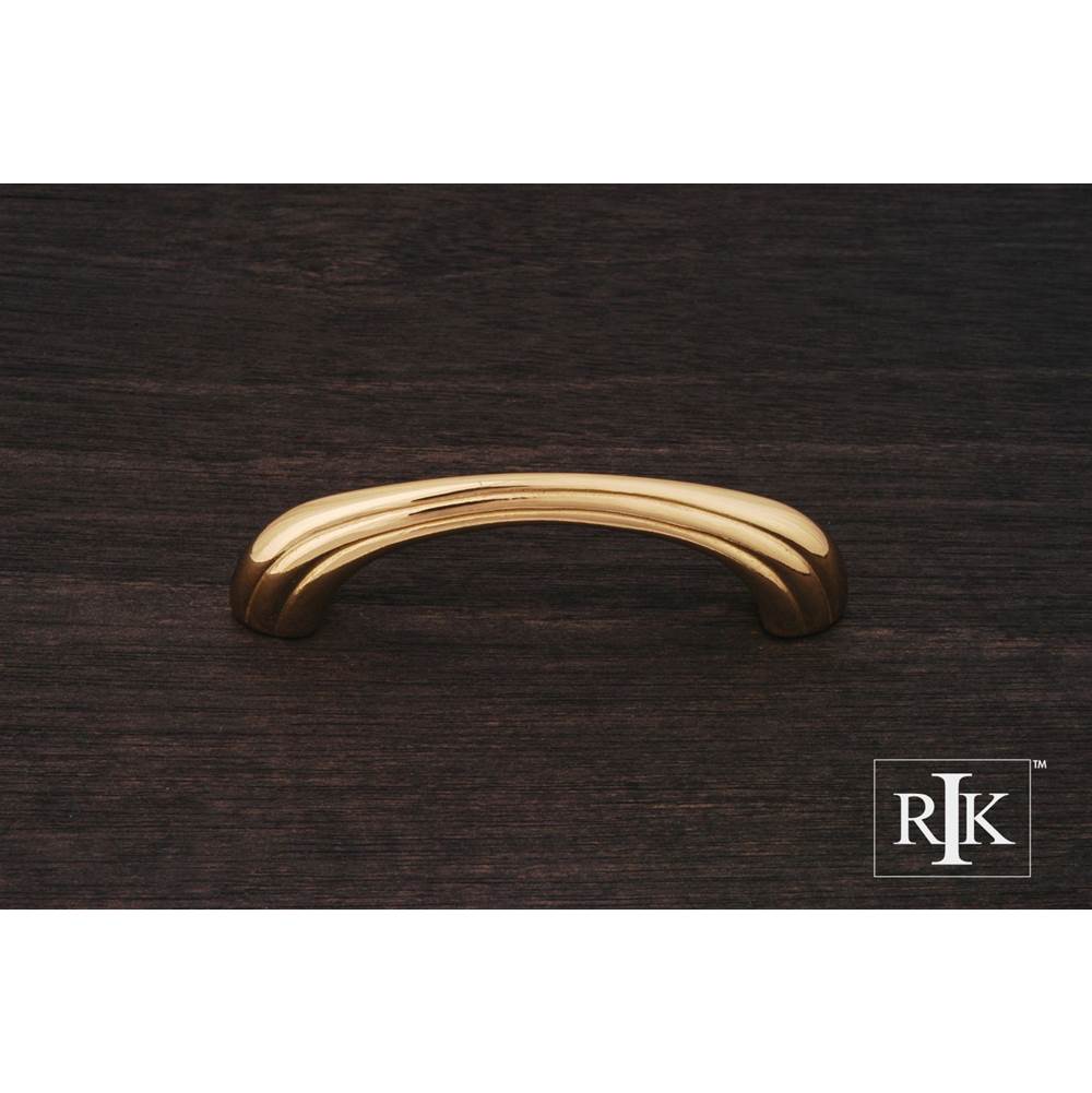 RK International - Contoured Lines Bow Pull - Polished Brass