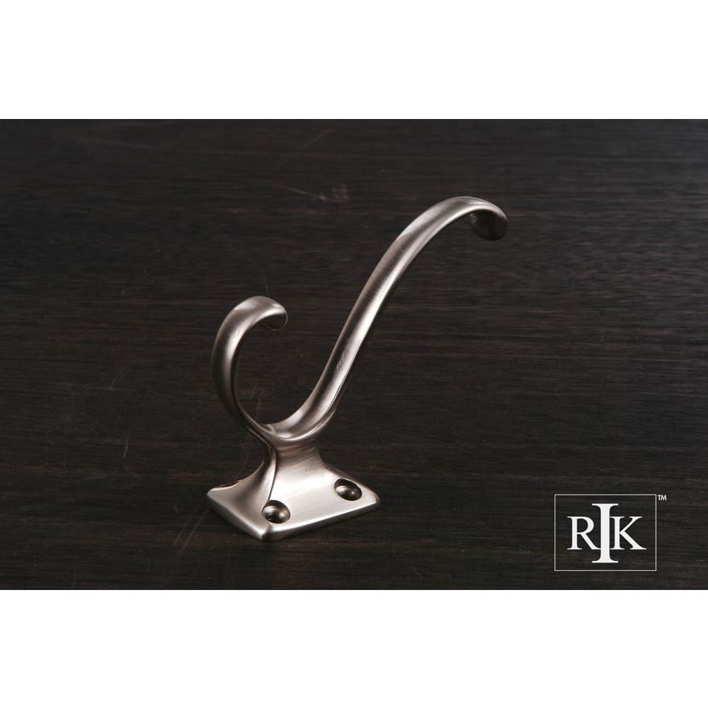 RK International - Plain Coat and Hat Hook - Satin Nickel