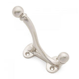 RK International - Double Base Coat and Hat Hook - Satin Nickel