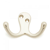 RK International - Two Pronged Flared Small Hook - Polished Nickel