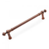 RK International - 12'' c/c Plain Appliance Pull with Decorative Ends - Distressed Copper