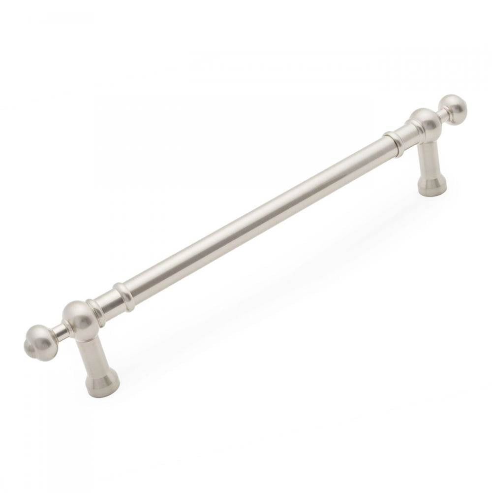 RK International - 12'' c/c Plain Appliance Pull with Decorative Ends - Satin Nickel