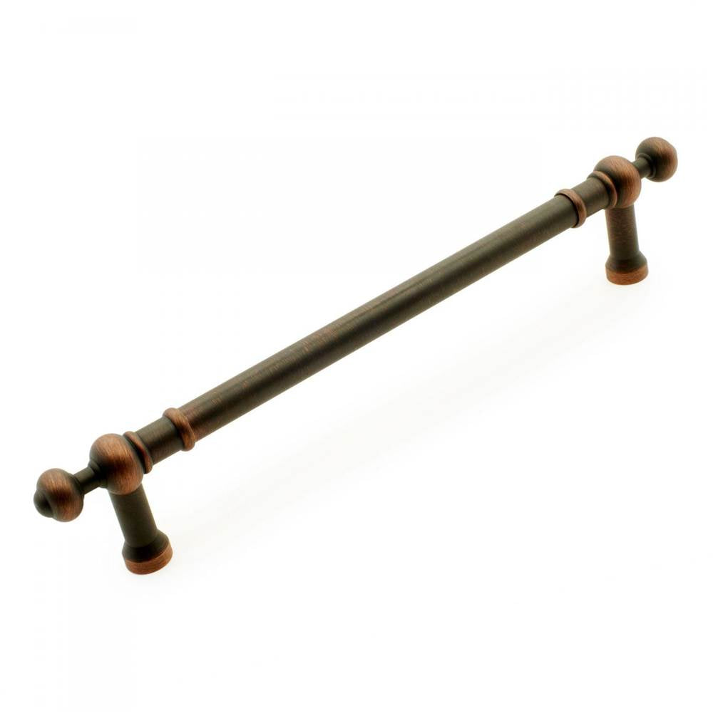 RK International - 12'' c/c Plain Appliance Pull with Decorative Ends - Valencia Bronze