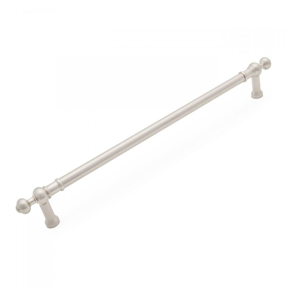 RK International - 18'' c/c Plain Appliance Pull with Decorative Ends - Satin Nickel