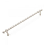 RK International - 18'' c/c Plain Appliance Pull with Decorative Ends - Satin Nickel