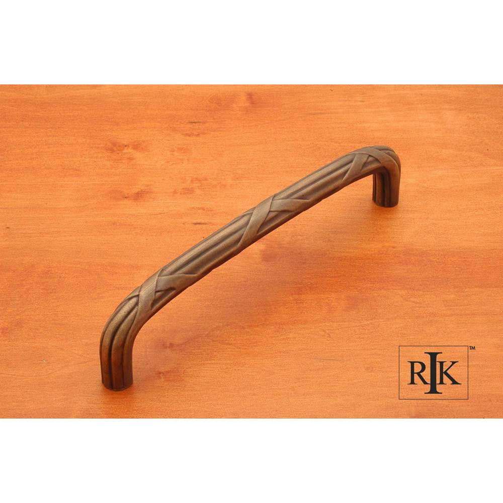 RK International - Lines and Crosses Appliance Pull - Antique English