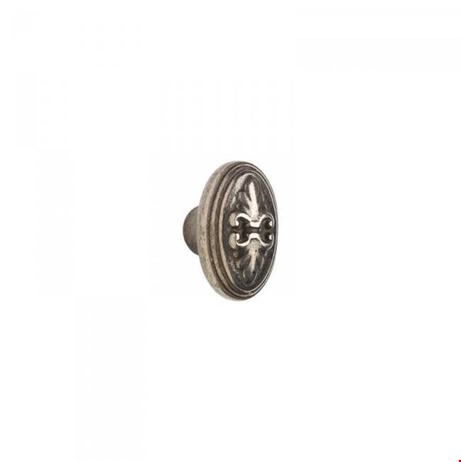 Rocky Mountain Hardware - Cabinet Hardware, Fleur De Lis Cabinet Knob, oval
