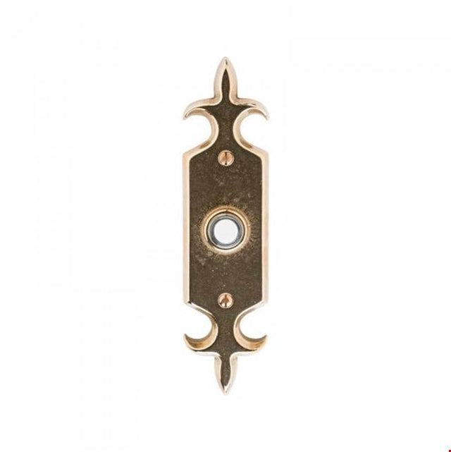 Rocky Mountain Hardware - Fleur De Lis Escutcheon Door Bell Button