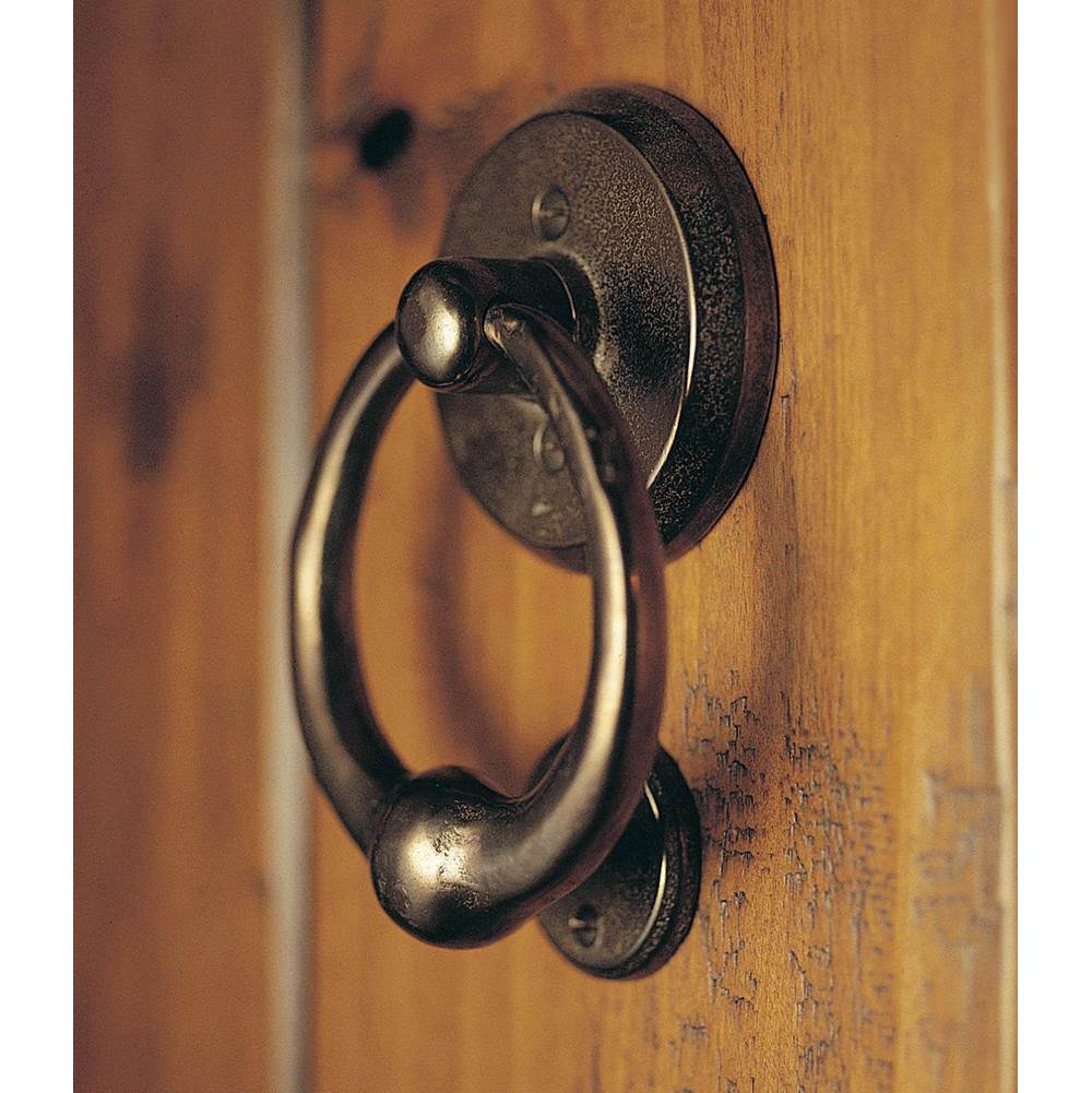 Round Designer Escutcheon Door Knocker