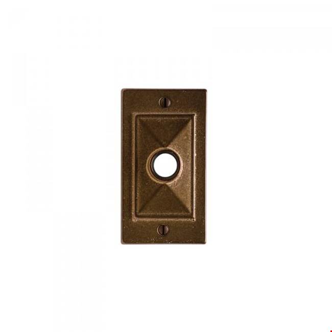 Rocky Mountain Hardware - Mack Escutcheon Toilet Paper Holder, horizontal, single post