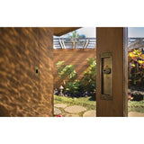 Rectangular Escutcheon Sliding Door Lock, Single, Entry