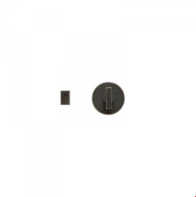 Rocky Mountain Hardware - Round Metro Escutcheon Privacy Mortise Bolt Set