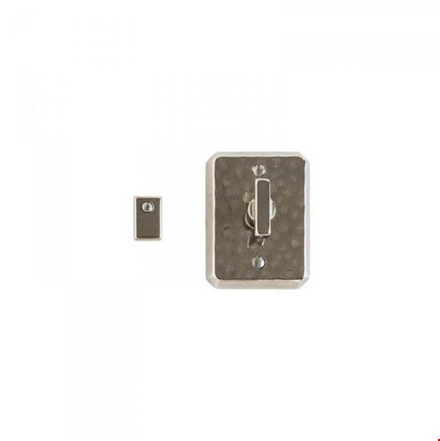 Rocky Mountain Hardware - Hammered Escutcheon Privacy Mortise Bolt Set