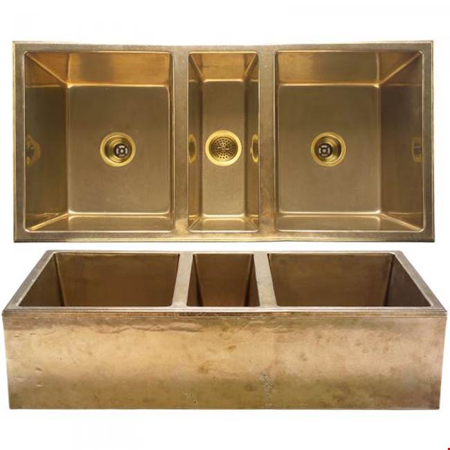Rocky Mountain Hardware - Plumbing Sink, Farmhouse TPL bowl, apron front