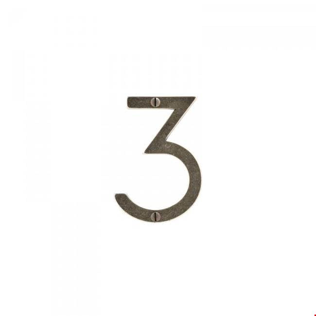 Rocky Mountain Hardware - Home Accessory House Number, Century Gothic, 4'', 3