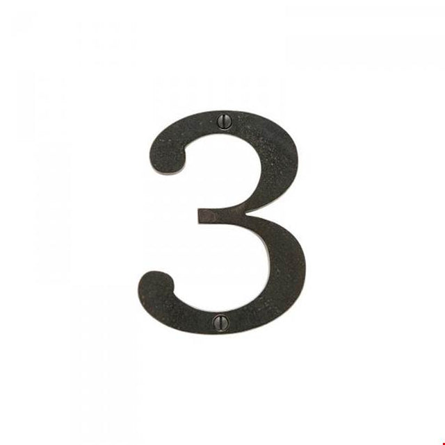 Rocky Mountain Hardware - Home Accessory House Number, ITC Bookman, 4'', 3