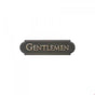 Rocky Mountain Hardware - Home Accessory Nameplate, ''Gentlemen''