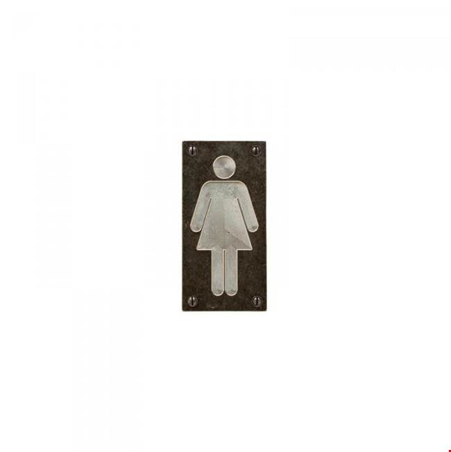 Rocky Mountain Hardware - Home Accessory Plaque, Restroom-women