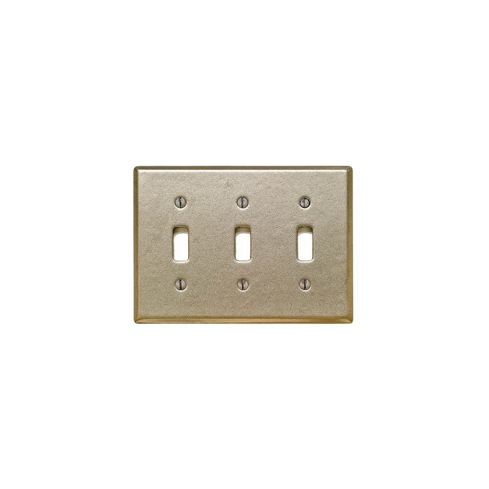 Rocky Mountain Hardware - Home Accessory Switch Plate, Toggle, triple