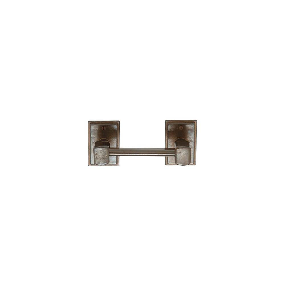 Rocky Mountain Hardware - Round Escutcheon Toilet Paper Holder, horizontal, Tempo
