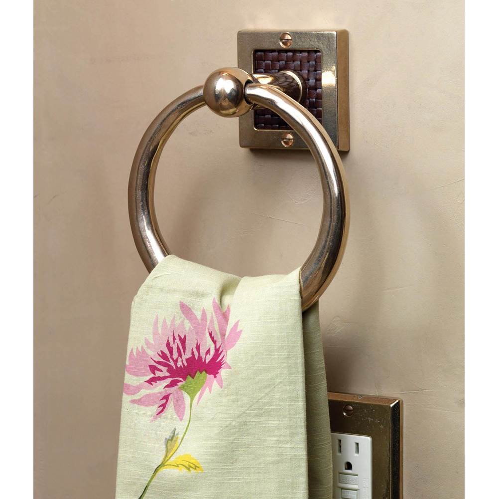 Ellis Escutcheon Towel Ring, 6''