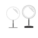 Polished Chrome Freestanding Magnification Mirror - 5X Magnification