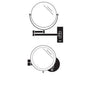 Robern - Polished Chrome Wall-Mounted Magnification Mirror With Integrated 3000K/5000K Light- 5X Magnification