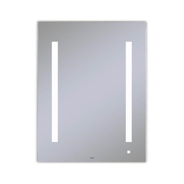 Robern - AiO Lighted Mirror, 24'' x 30'' x 1-1/2'', LUM Lighting, 4000K Temperature (Cool Light), Dimmable, USB Charging Ports