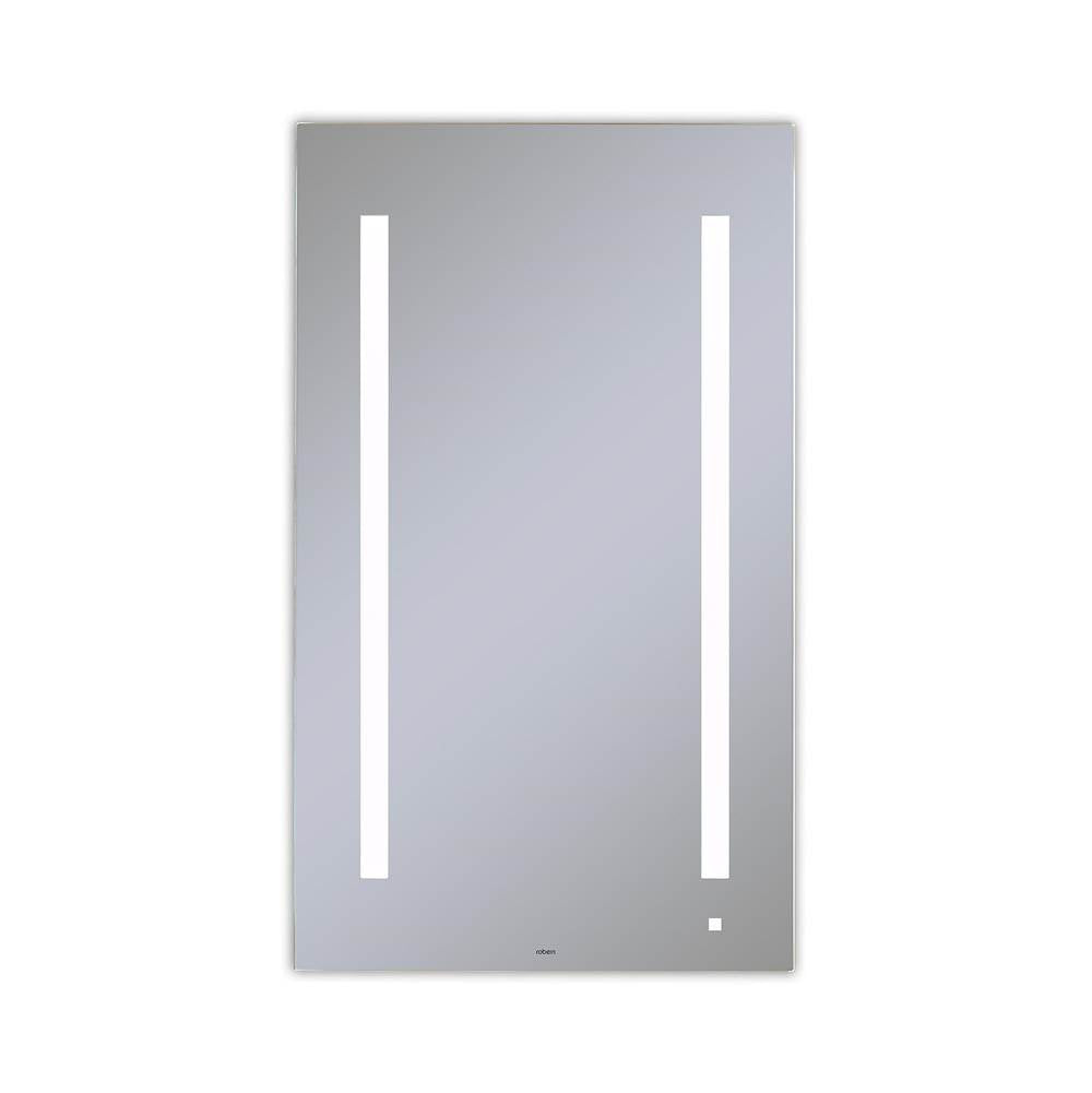 Robern - AiO Lighted Mirror, 24'' x 40'' x 1-1/2'', LUM Lighting, 4000K Temperature (Cool Light), Dimmable, USB Charging Ports