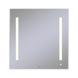 Robern - AiO Lighted Mirror, 30'' x 30'' x 1-1/2'', LUM Lighting, 2700K Temperature (Warm Light), Dimmable, OM Audio, USB Charging Ports