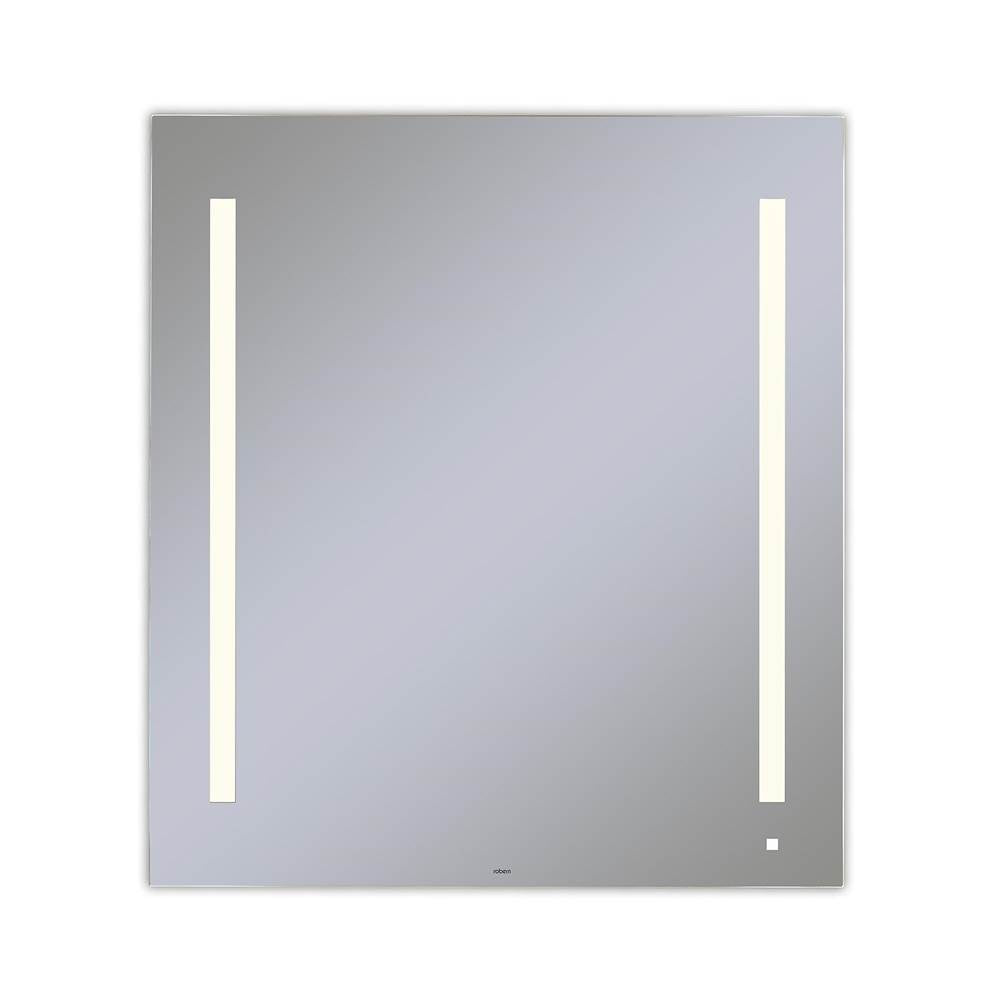 Robern - AiO Lighted Mirror, 36'' x 40'' 1-1/2'', LUM Lighting, 2700K Temperature (Warm Light), Dimmable, OM Audio, USB Charging Ports