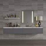 AiO Lighted Mirror, 36'' x 40'' x 1-1/2'', LUM Lighting, 4000K Temperature (Cool Light), Dimmable, USB Charging Ports