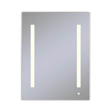 Robern - AiO Lighted Cabinet, 24'' x 30'' x 4'', LUM Lighting, 2700K Temperature (Warm Light), Dimmable, OM Audio, Electrical Outlet, USB Left Hinge