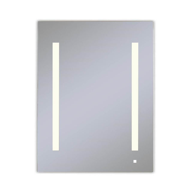 Robern - AiO Lighted Cabinet, 24'' x 30'' x 4'', LUM Lighting, 2700K Temperature (Warm Light), Dimmable, OM Audio, Electrical Outlet, USB Left Hinge