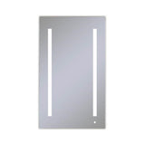 Robern - AiO Lighted Cabinet, 24'' x 40'' x 4'', LUM Lighting, 4000K Temperature (Cool Light), Dimmable, Electrical Outlet, USB Charging Ports, Left Hinge