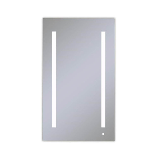 Robern - AiO Lighted Cabinet, 24'' x 40'' x 4'', LUM Lighting, 4000K Temperature (Cool Light), Dimmable, Electrical Outlet, USB Charging Ports, Left Hinge