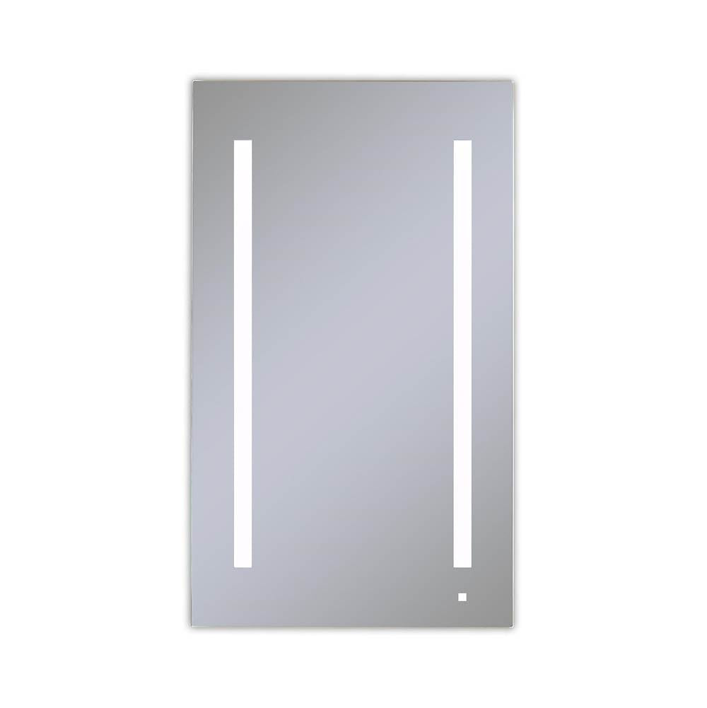 Robern - AiO Lighted Cabinet, 24'' x 40'' x 4'', LUM Lighting, 4000K Temperature (Cool Light), Dimmable, OM Audio, Electrical Outlet, USB Left Hinge