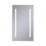 Robern - AiO Lighted Cabinet, 24'' x 40'' x 4'', LUM Lighting, 2700K Temperature (Warm Light), Dimmable, Electrical Outlet, USB Charging Ports, Left Hinge