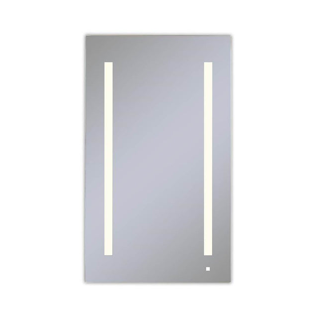 Robern - AiO Lighted Cabinet, 24'' x 40'' x 4'', LUM Lighting, 2700K Temperature (Warm Light), Dimmable, Electrical Outlet, USB Charging Ports, Left Hinge