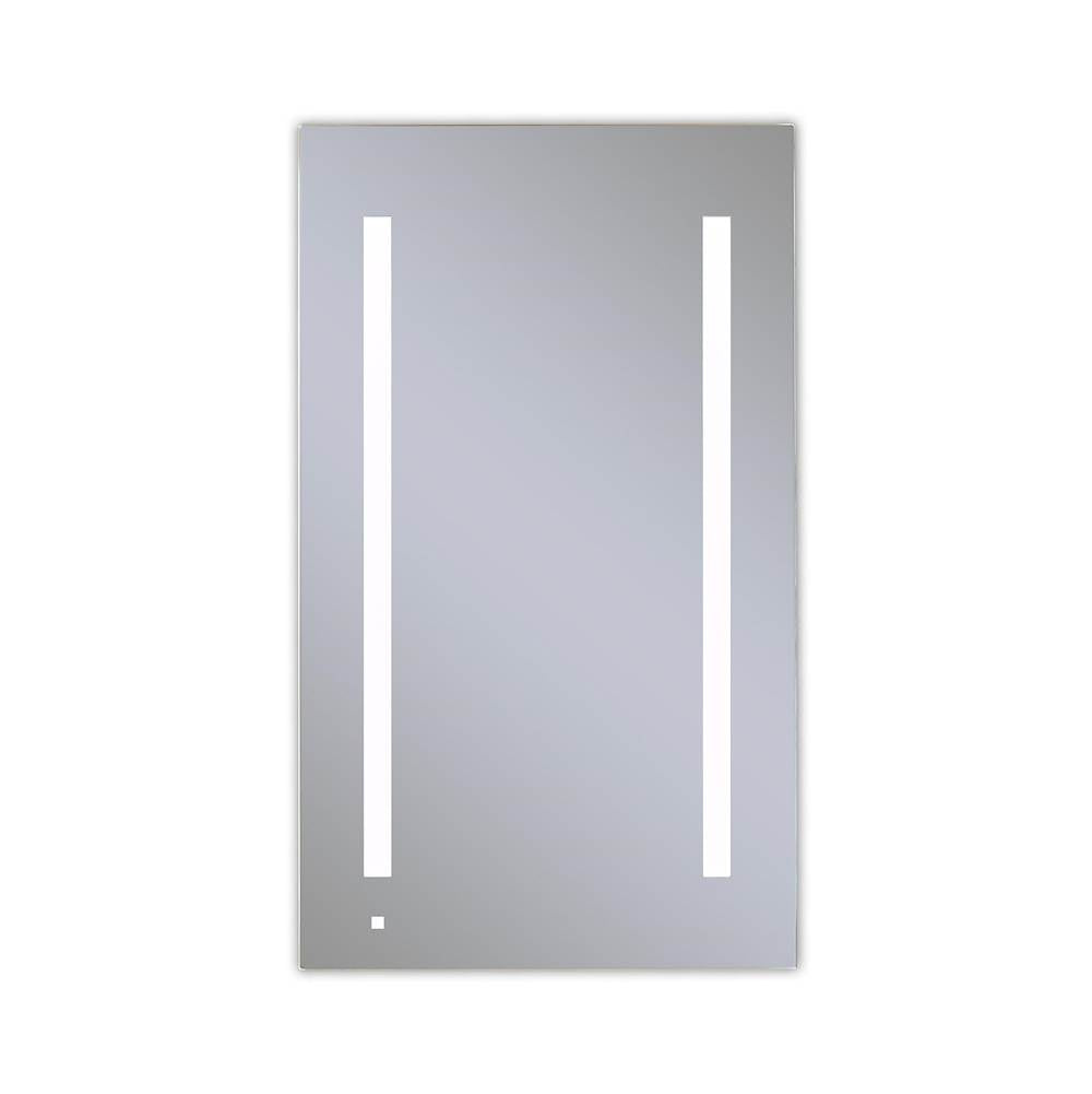 Robern - AiO Lighted Cabinet, 24'' x 40'' x 4'', LUM Lighting, 4000K Temperature (Cool Light), Dimmable, Electrical Outlet, USB Charging Ports, Right Hinge