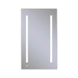 Robern - AiO Lighted Cabinet, 24'' x 40'' x 4'', LUM Lighting, 4000K Temperature (Cool Light), Dimmable, OM Audio, Electrical Outlet, USB Right Hinge