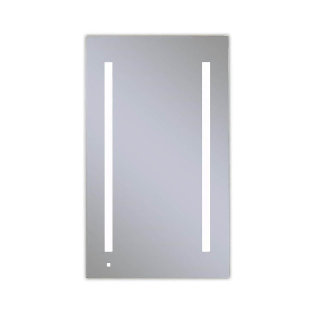 Robern - AiO Lighted Cabinet, 24'' x 40'' x 4'', LUM Lighting, 4000K Temperature (Cool Light), Dimmable, OM Audio, Electrical Outlet, USB Right Hinge