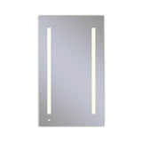 Robern - AiO Lighted Cabinet, 24'' x 40'' x 4'', LUM Lighting, 2700K Temperature (Warm Light), Dimmable, OM Audio, Electrical Outlet, USB Right Hinge
