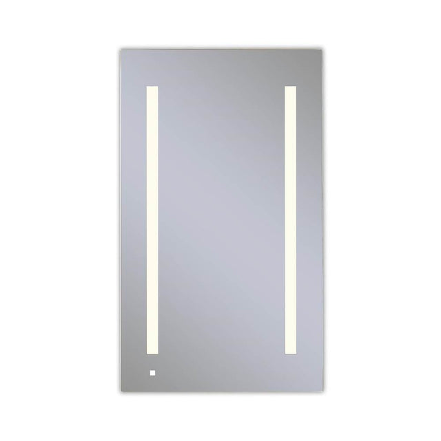Robern - AiO Lighted Cabinet, 24'' x 40'' x 4'', LUM Lighting, 2700K Temperature (Warm Light), Dimmable, OM Audio, Electrical Outlet, USB Right Hinge