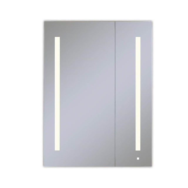 Robern - AiO Lighted Cabinet, 30'' x 40'' x 4'', Two Door, LUM Lighting, 2700K Temperature (Warm Light), Dimmable, OM Audio, Electrical Outlet, USB Left Hinge