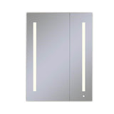 Robern - AiO Lighted Cabinet, 30'' x 40'' x 4'', Two Door, LUM Lighting, 2700K Temperature (Warm Light), Dimmable, Electrical Outlet, USB Left Hinge